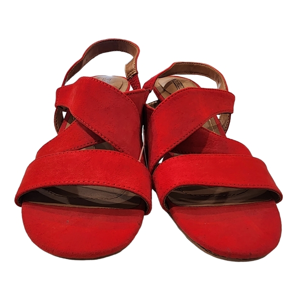 NEW Seychelles Chunky Blocky Heel Strappy Peep Toe Sandal Heels - Picture 2 of 9